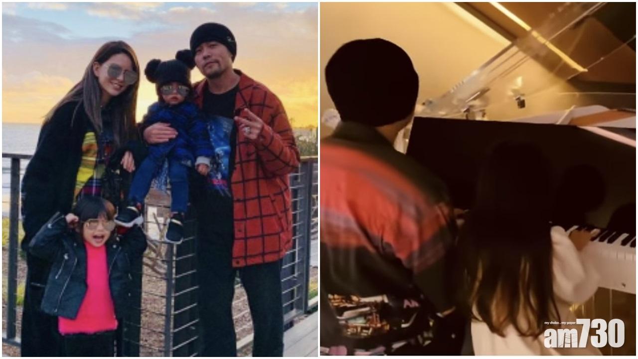 遺傳音樂天賦｜周杰倫與女兒四手聯彈　場面溫馨