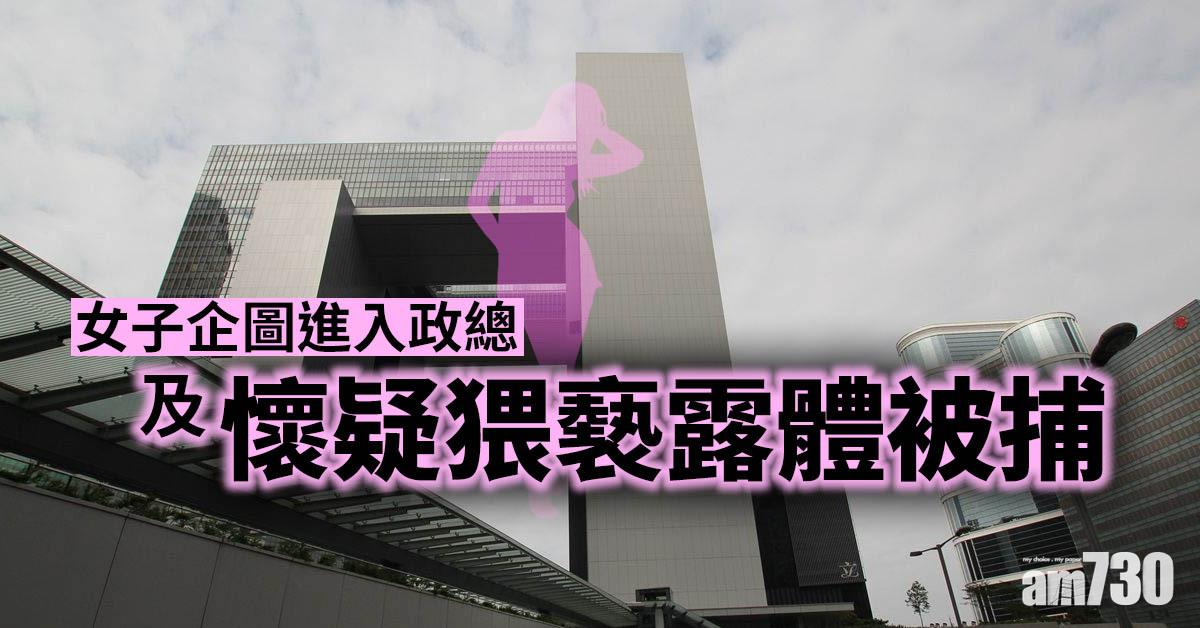 女子企圖進入政總及懷疑猥褻露體被捕