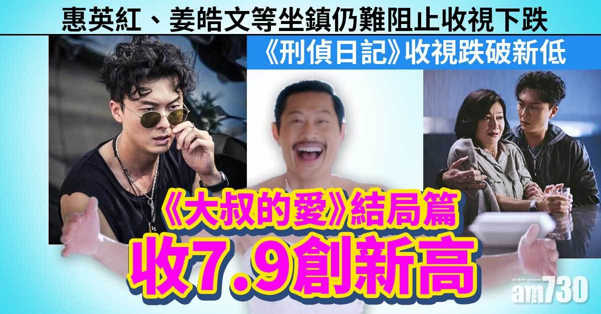 《刑偵日記》收視跌破新低 《大叔的愛》結局篇收收7.9創新高