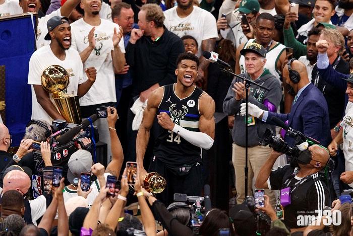 NBA總決賽｜公鹿50年首奪總冠軍　字母哥轟50分膺MVP