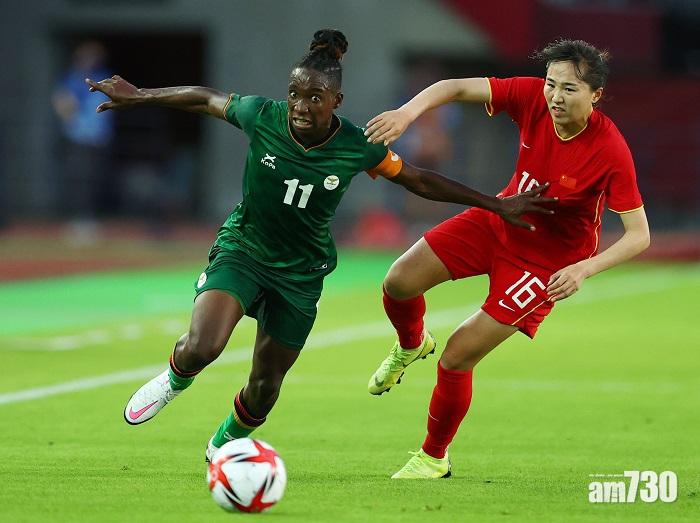 東京奧運｜中國女足僅和贊比亞4:4　鏗鏘玫瑰陷出局邊沿