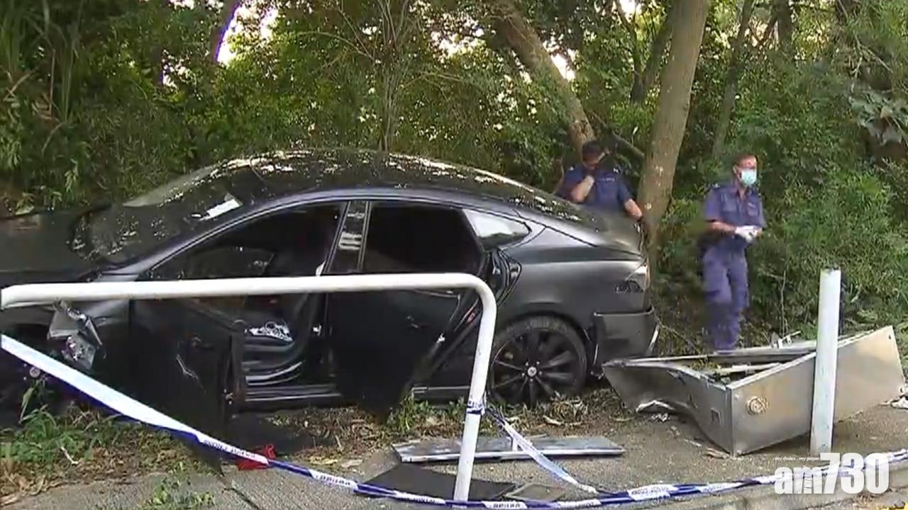 將軍澳Tesla避警車追截自炒 乘客身藏可卡因與司機同被捕
