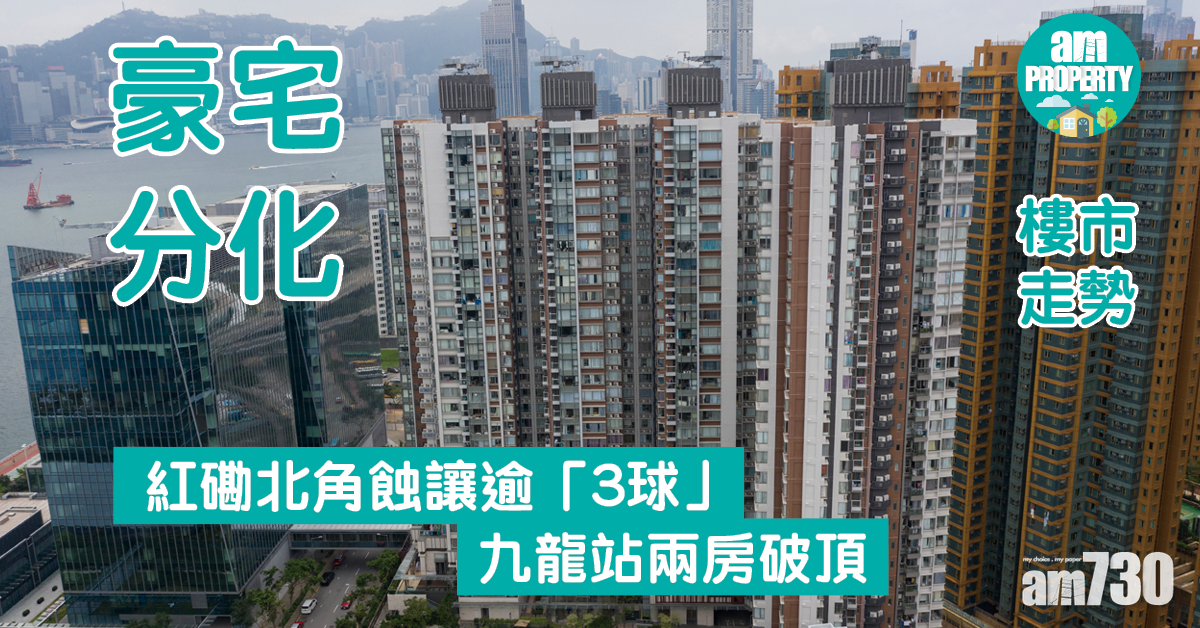 豪宅分化｜紅磡北角蝕讓逾「3球」 九龍站兩房破頂