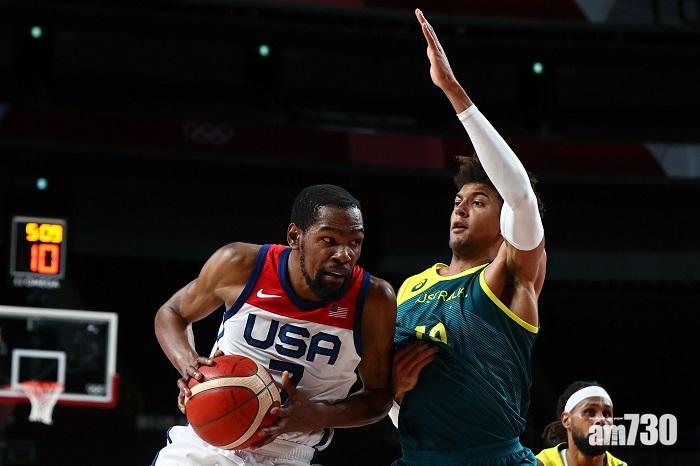 東京奧運｜美國19分反勝澳洲入決賽　杜蘭特獨取23分9籃板