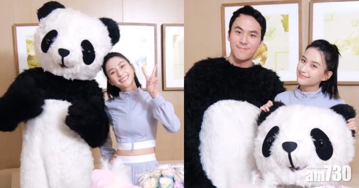 猷啟扮熊貓送花 超蓮自爆感覺好尷尬