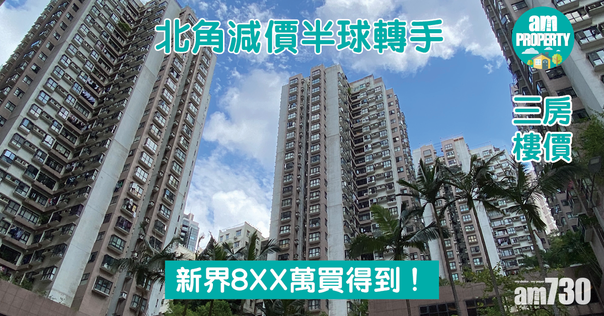 三房樓價｜北角減價半球轉手 新界8XX萬買得到！