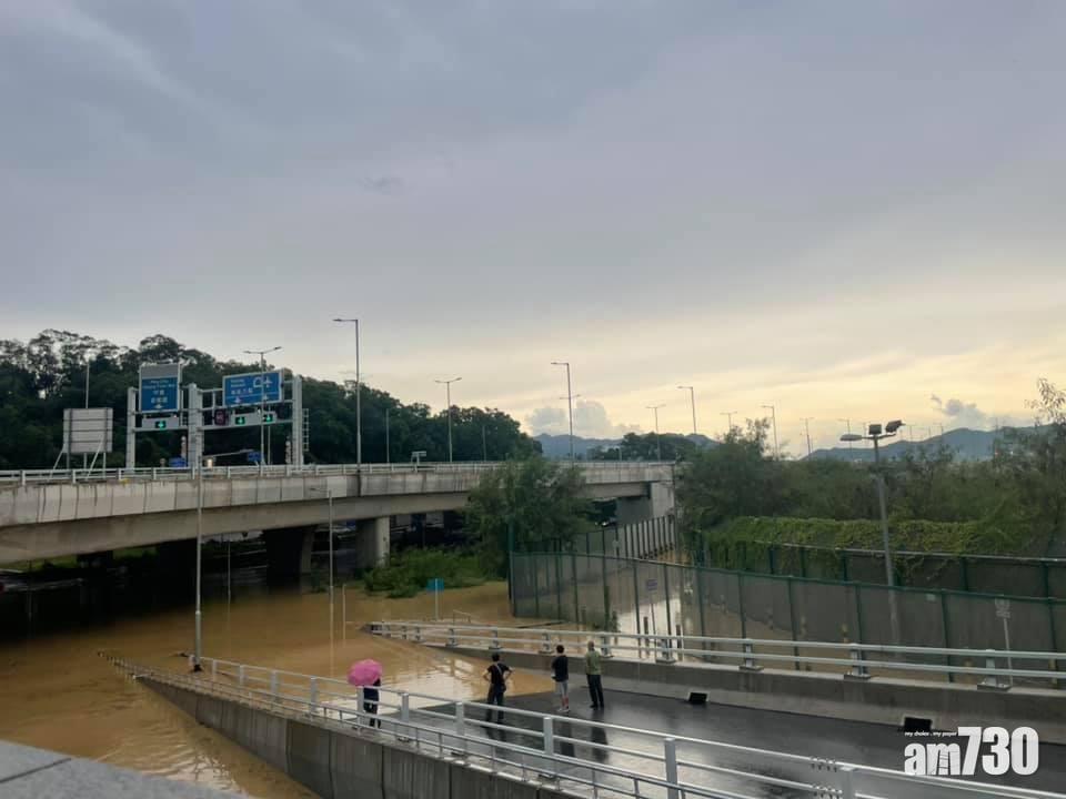 新界北部水浸特別報告生效　打鼓嶺泥水淹馬路