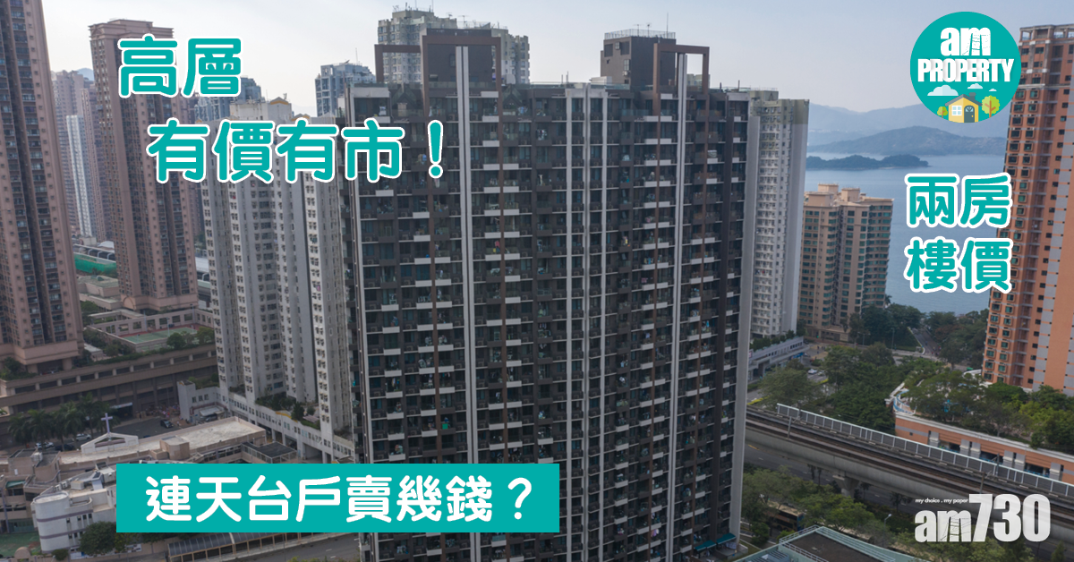 兩房樓價｜高層有價有市 連天台戶賣幾錢？