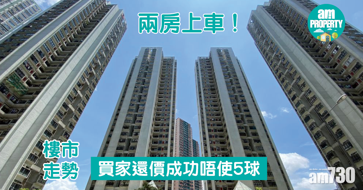 樓市走勢｜兩房上車！買家還價成功唔使5球