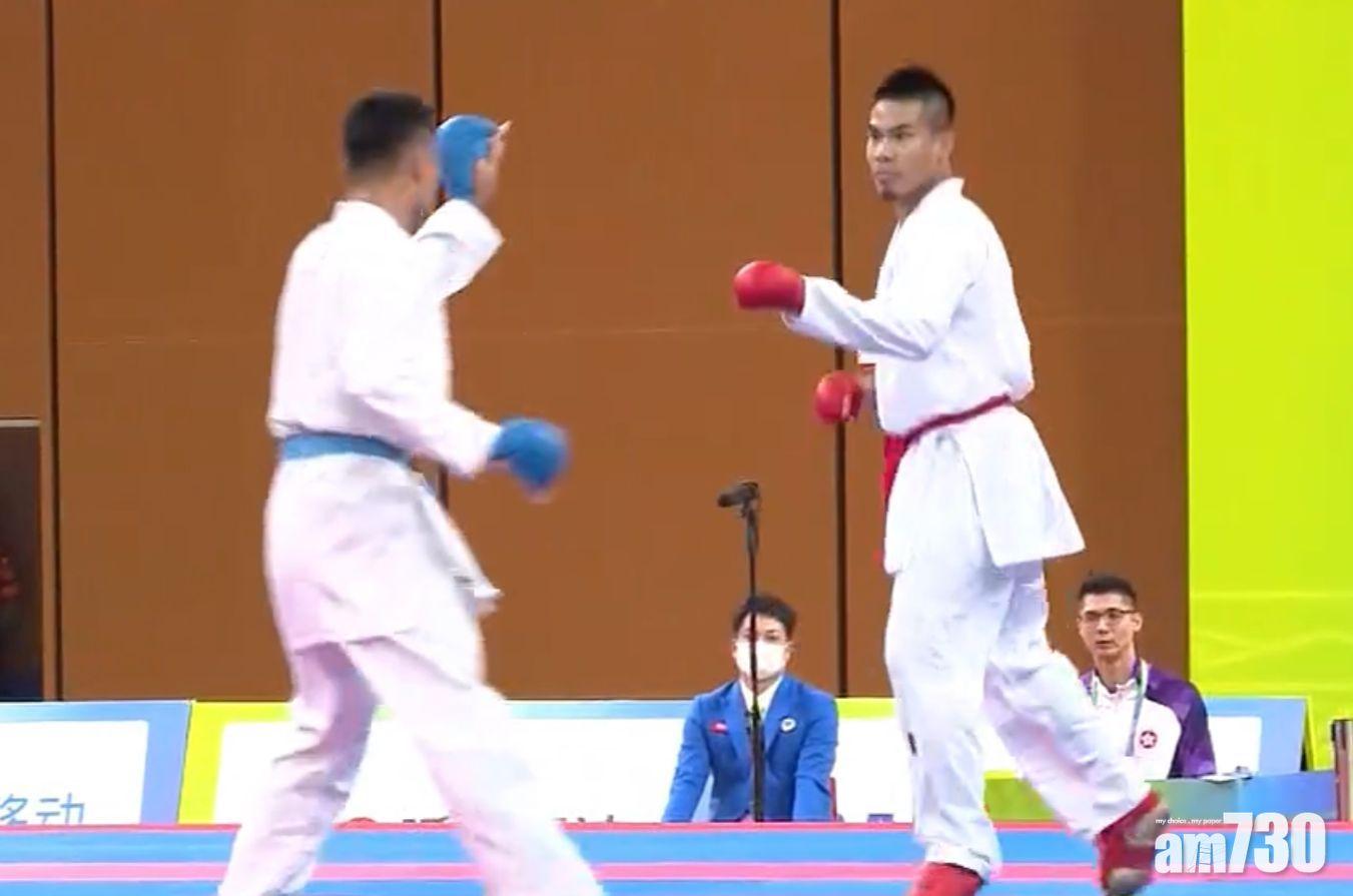 陝西全運｜港將李嘉維空手道男子75公斤失落銅牌