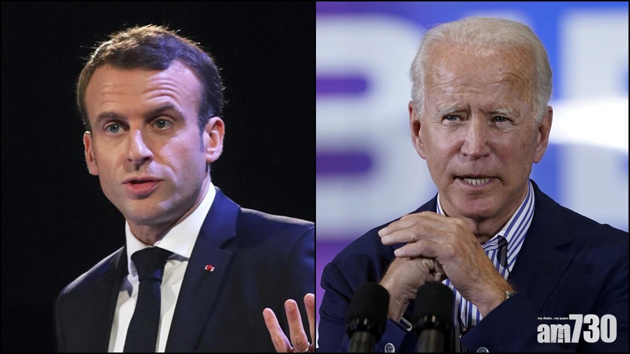 潛艇風波｜法國：馬克龍將與拜登通電話  英法防長會議據報取消