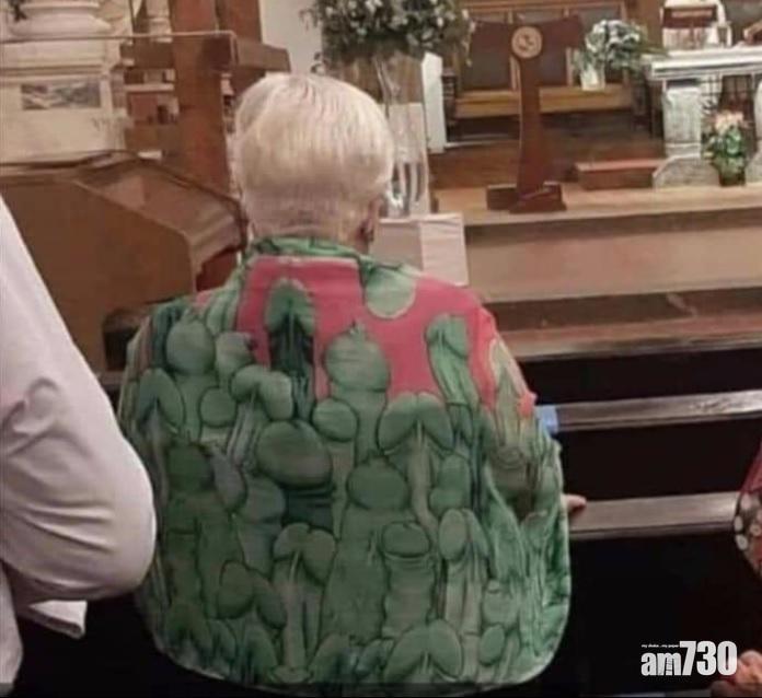 網上熱話｜阿婆披一身「陰莖」上教堂  網民笑爆