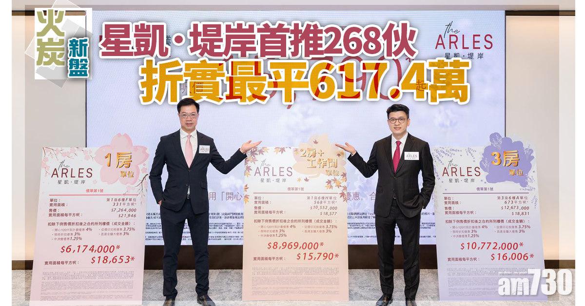 火炭新盤｜星凱．堤岸首推268伙 折實最平617.4萬