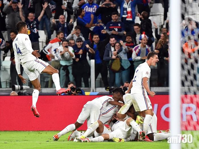 歐國聯4強︱法國下半場戲劇性反勝　3:2擊敗比利時入決賽