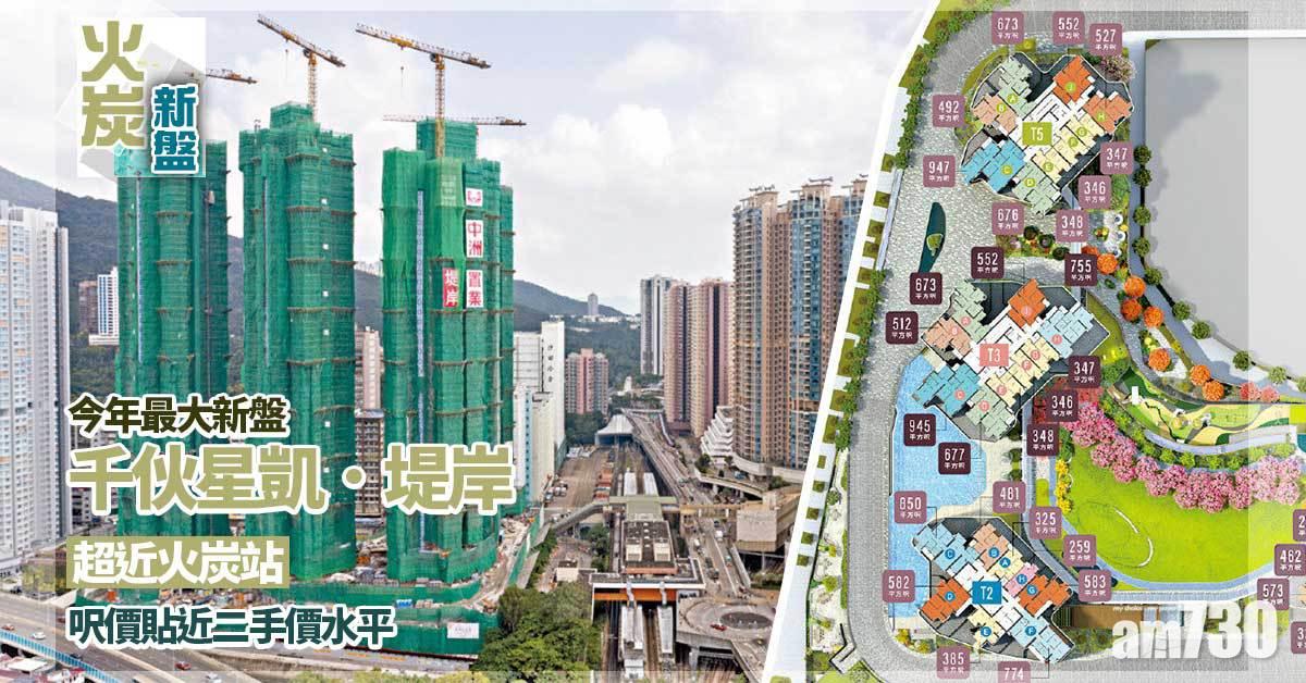 今年最大新盤 火炭站近在咫尺  千伙星凱．堤岸 貼二手價吸用家
