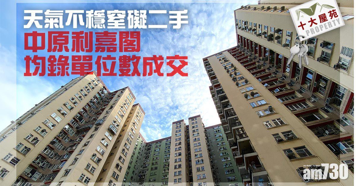 十大屋苑｜中原利嘉閣均錄單位數成交 天氣不穩窒礙二手