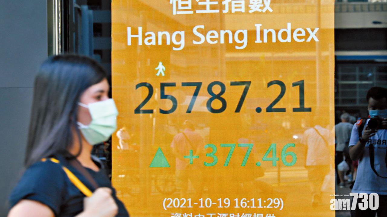 港股連升3日 北水走資近6億