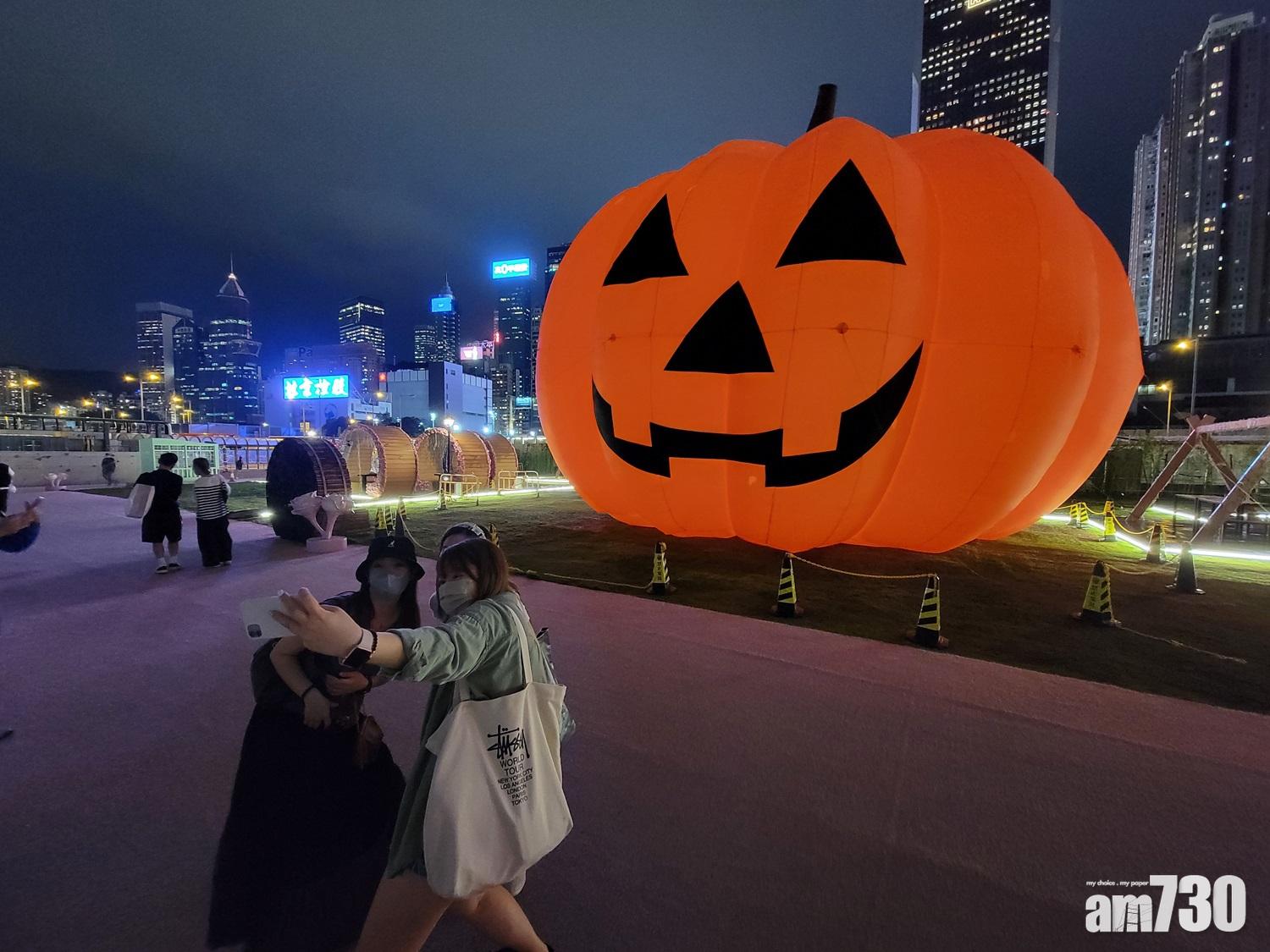 五層高巨型南瓜灣仔豎起 萬聖造型兔子遍海濱搞乜鬼？