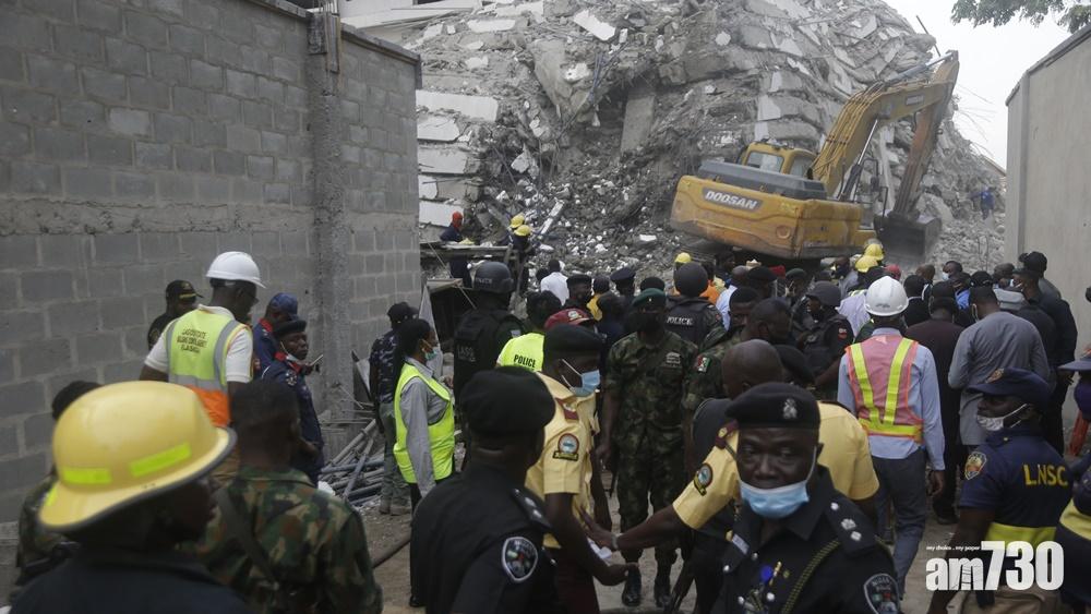 尼日利亞有興建中樓宇倒塌  逾數十人失蹤