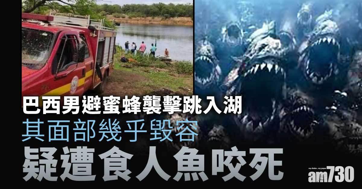 死神來了｜巴西男避蜜蜂襲擊跳入湖  疑遭食人魚咬死
