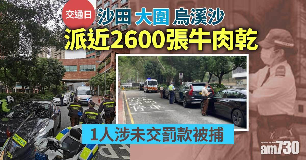 交通日｜沙田大圍烏溪沙派近2600張牛肉乾　1人涉未交罰款被捕