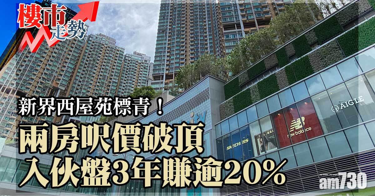 樓市走勢｜新界西屋苑標青！兩房呎價破頂 入伙盤3年賺逾20%