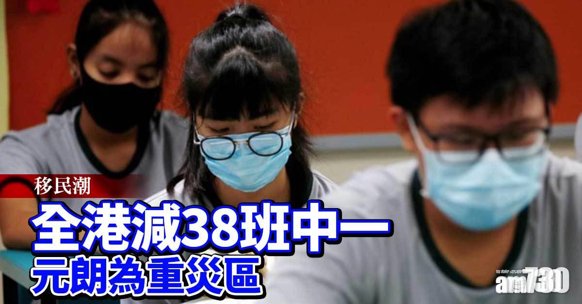 移民潮｜全港減38班中一　元朗區重災