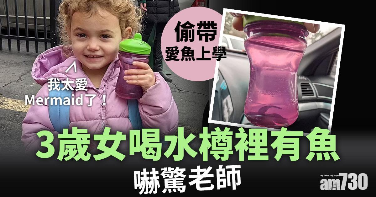 太鍾意愛魚偷帶上學  3歲女喝水樽裡有魚嚇驚老師