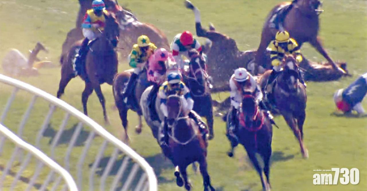 4騎師沙田短途賽連環墮馬 3人送院 兩賽駒人道毀滅