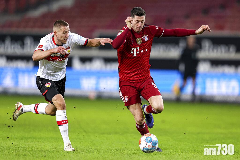 德甲︱利雲杜夫斯基追平轟炸機梅拿入球紀錄