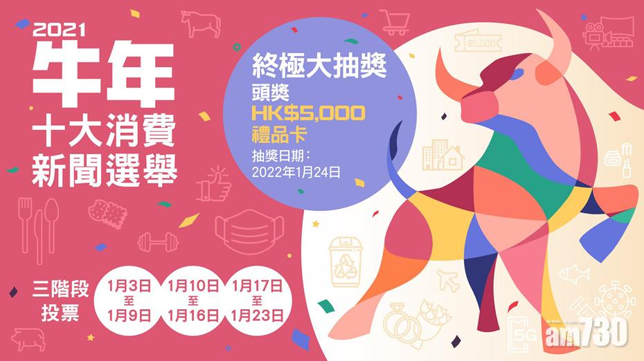 消委會｜牛年「十大消費新聞」選舉　投票抽獎可贏5000元禮品卡 (附連結)