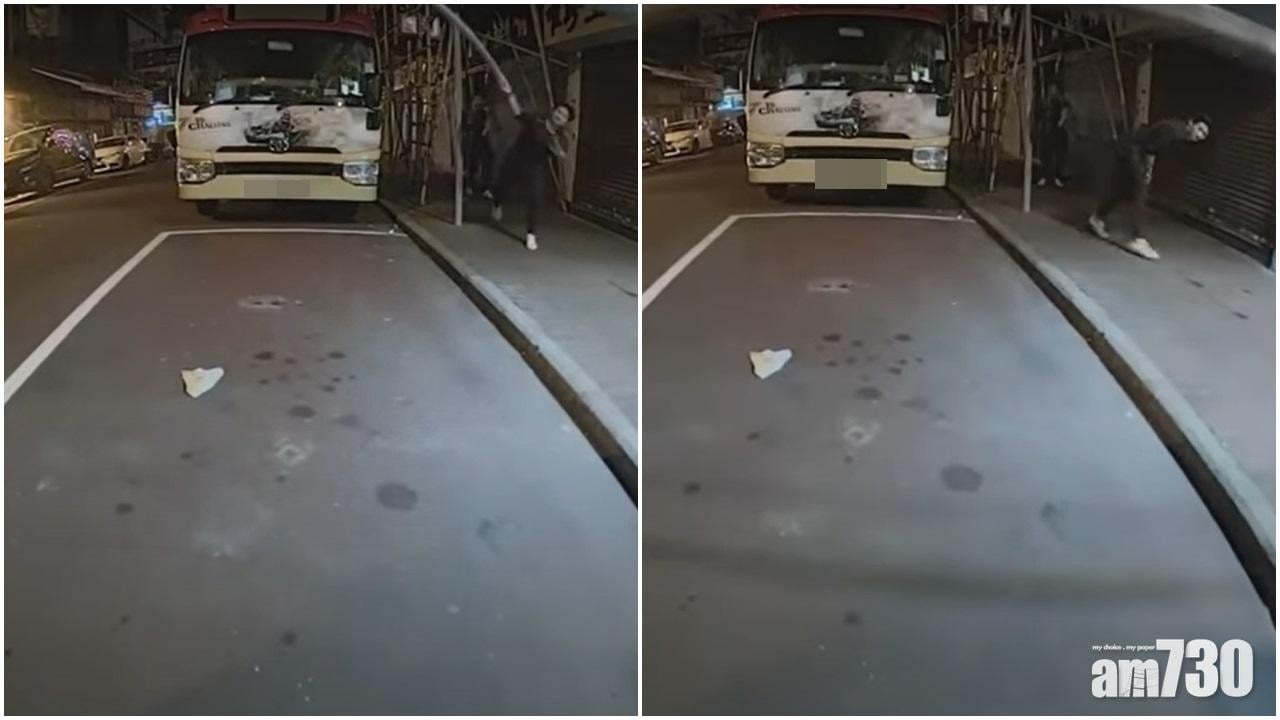 車CAM直擊｜疑不勝酒力發爛渣　醉漢竹枝當標槍掟Tesla