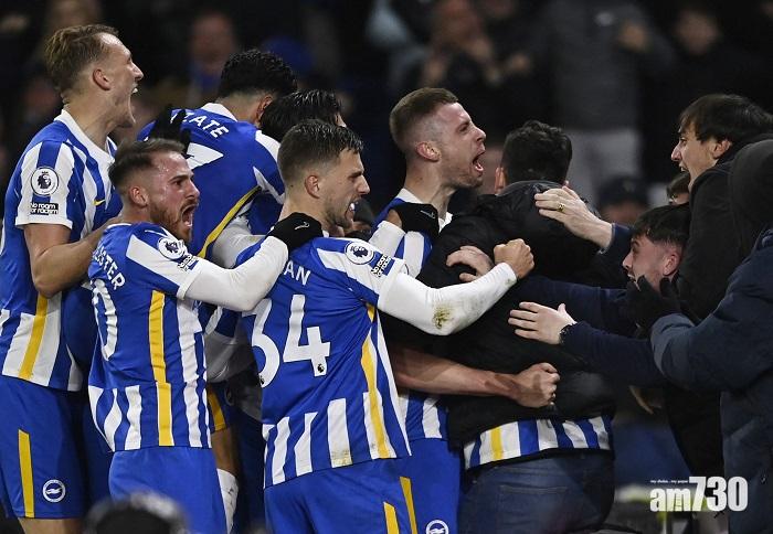 英超︱遭白禮頓迫和　車路士被榜首拋離12分