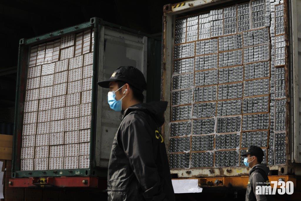 海關偵破2私煙案檢8600萬元貨