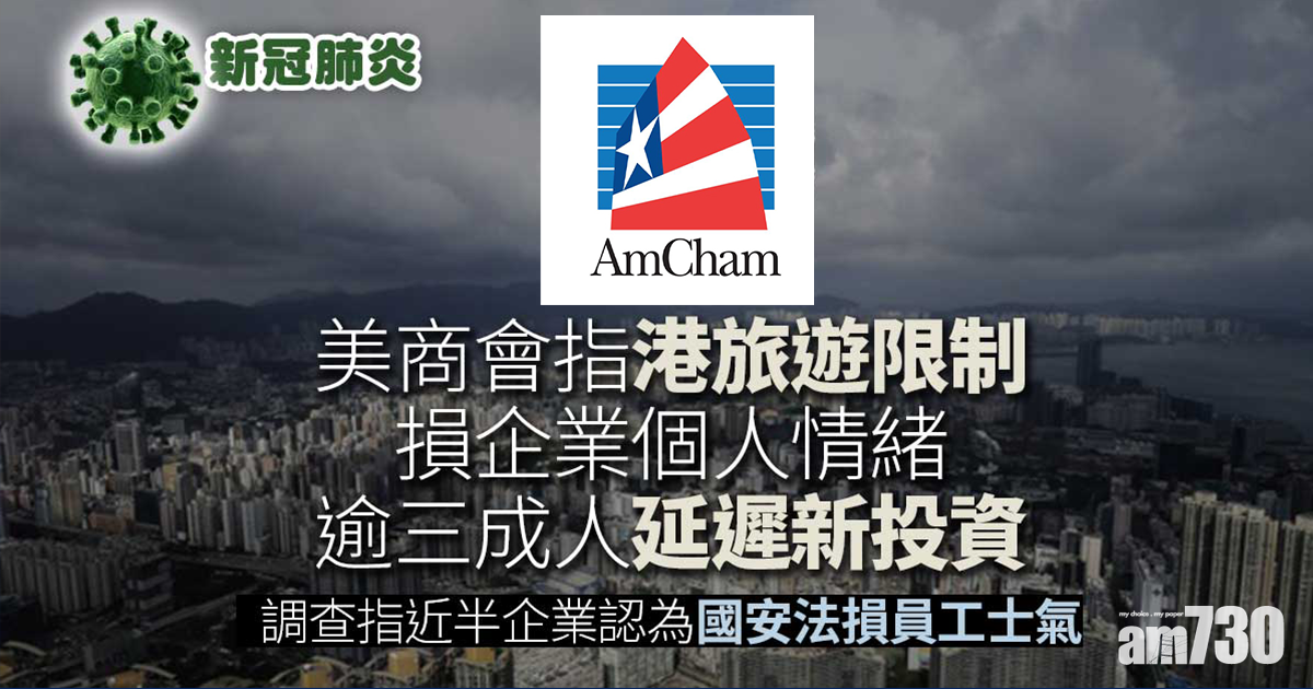 新冠肺炎｜美商會指港旅遊限制損企業個人情緒　逾三成人延遲新投資