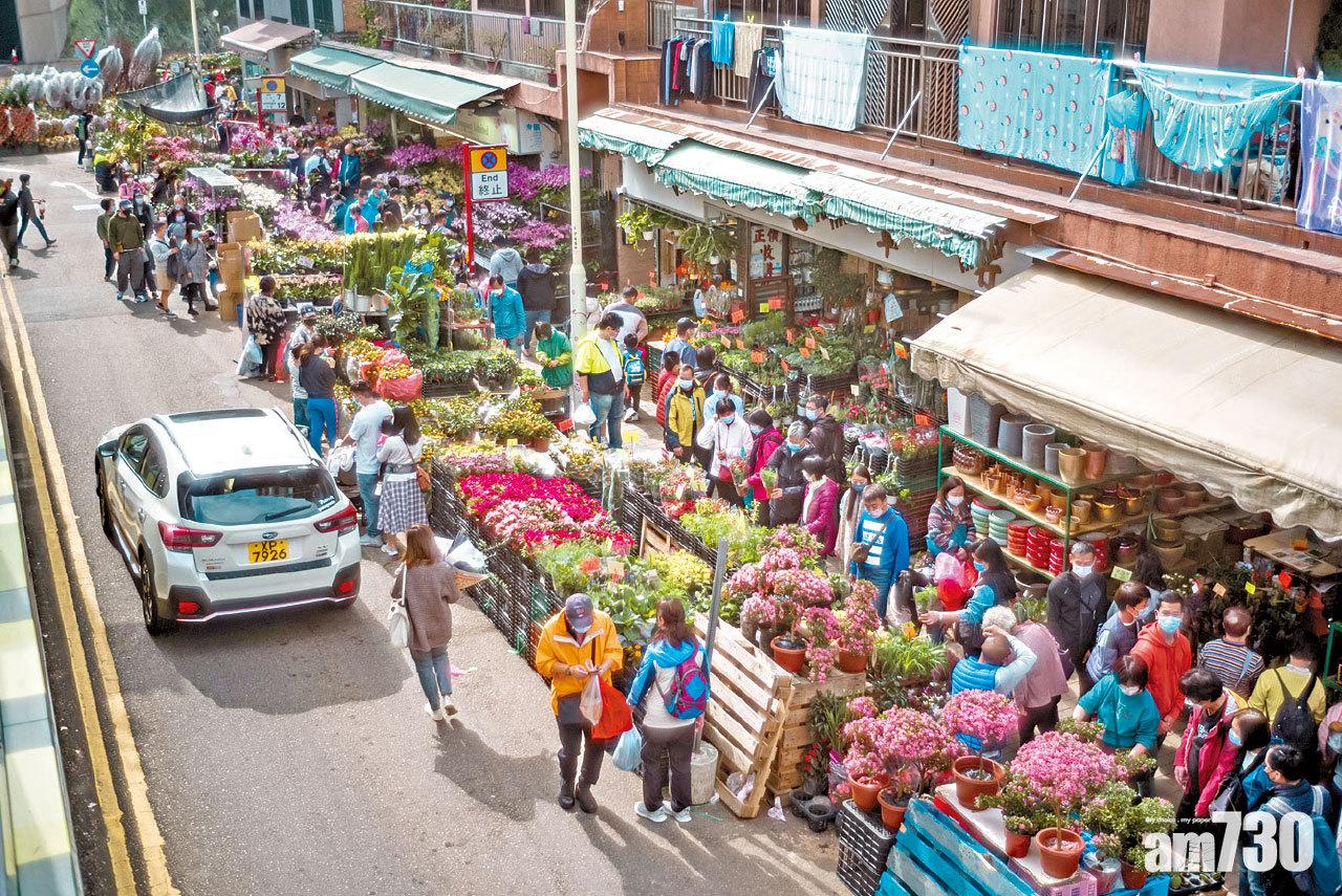 人 多擠逼 警籲免高峰時間前往 花墟周四起限人流車流