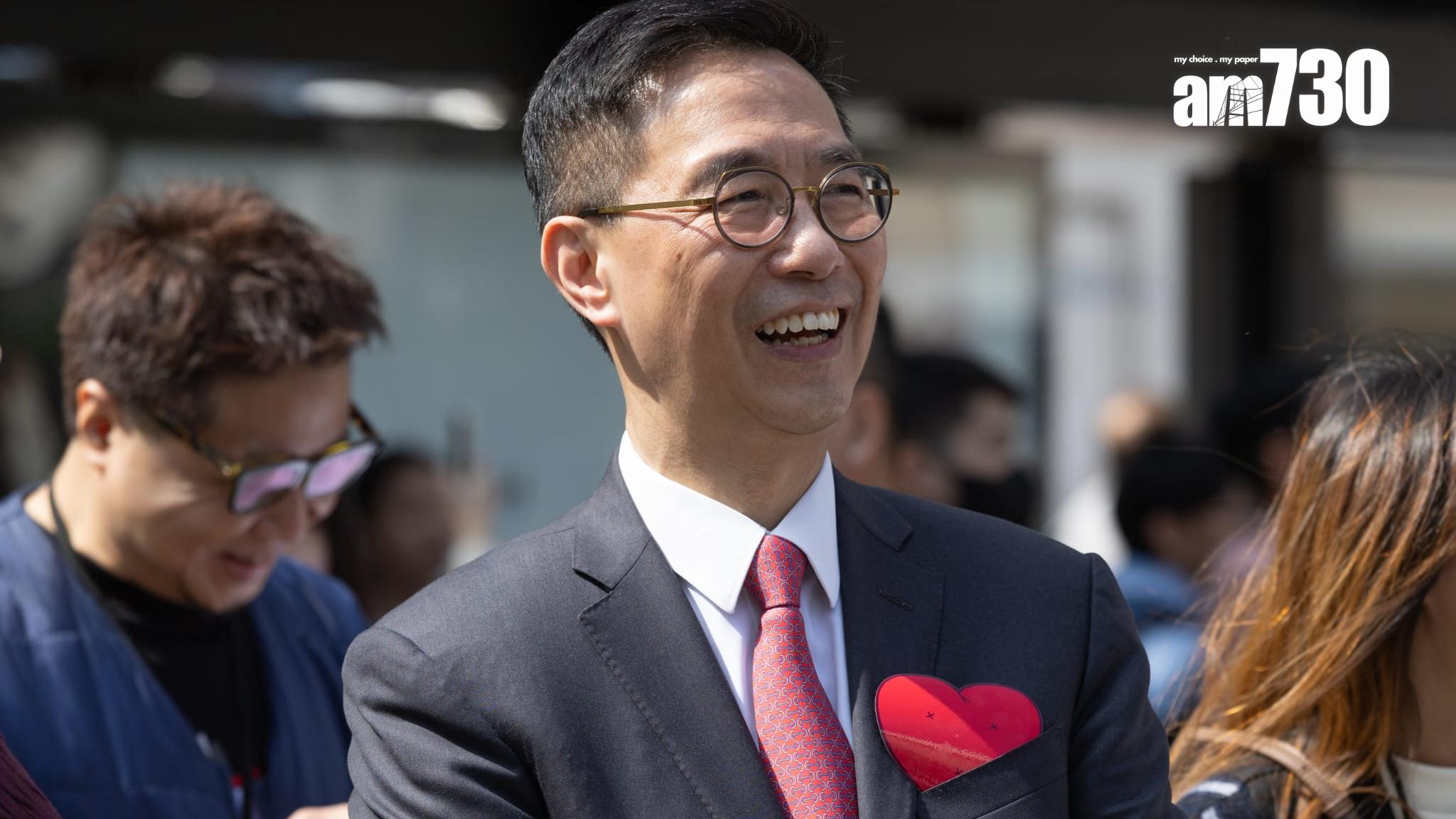 農曆新年2024｜楊潤雄：旅客數目與疫前仍有距離　會繼續爭取舉辦大型盛事(蘇文傑攝)