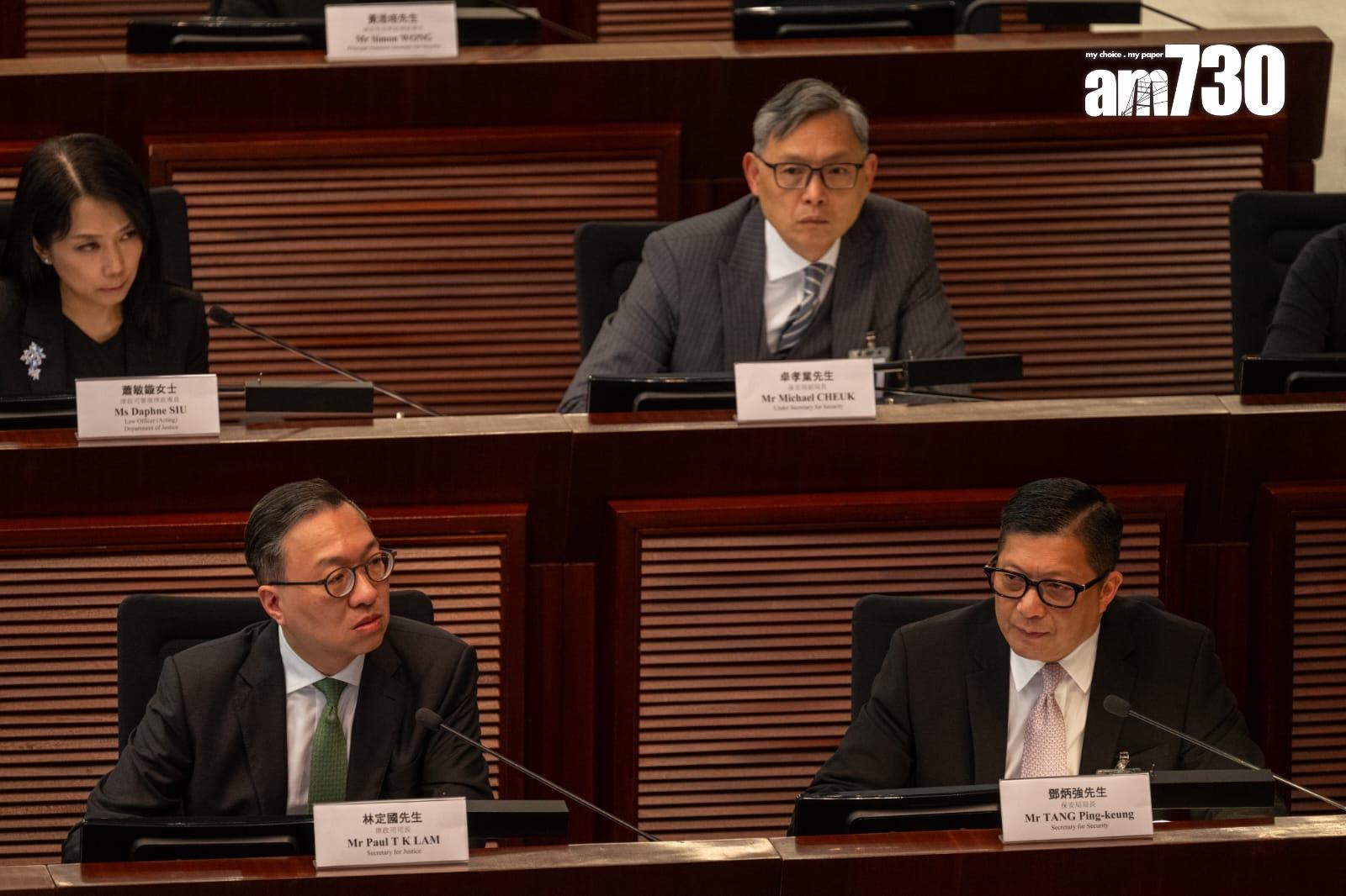 23條立法｜政府澄清不會禁制社交媒體在港運作　葉劉倡譴責彭博誤導報道(陳奕釗攝)