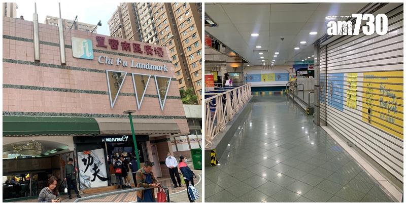 置富南區廣場農曆年後商戶流失情況加劇，每層均現多間吉鋪，令住戶起居飲食、購買日用品極為不便。（《am730》記者攝）