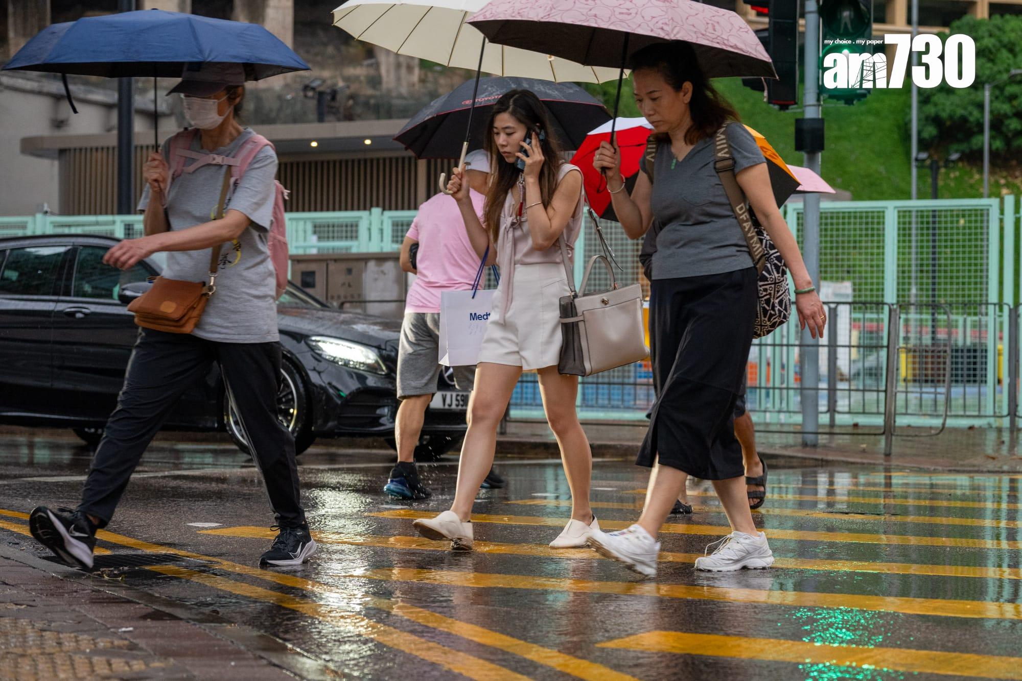 天氣｜天文台：未來兩三小時香港廣泛地區或受大雨及強陣風影響 (更新)