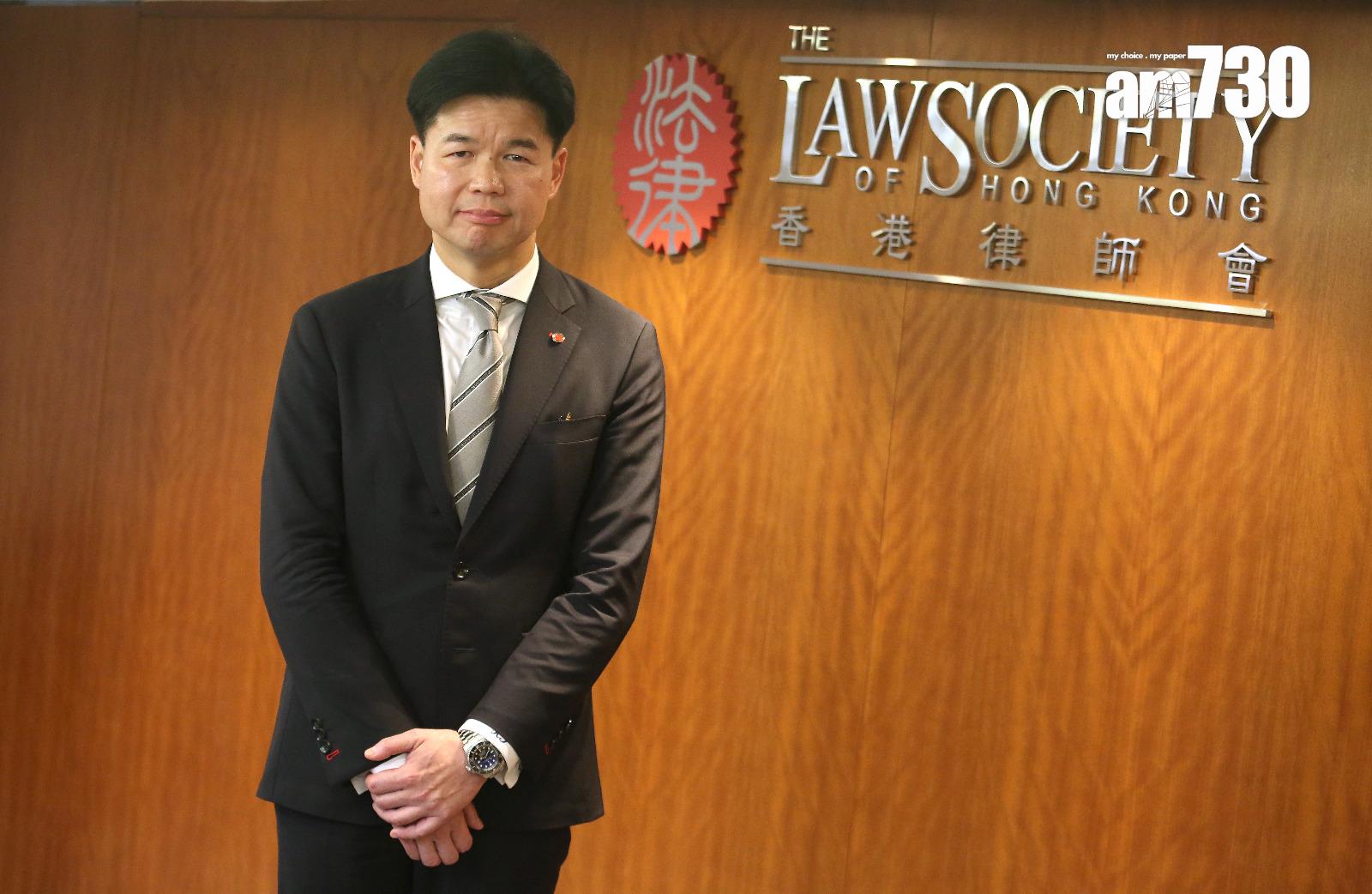 湯文龍出任律師會會長　指看不到香港法治不及其他地方(董立華攝)