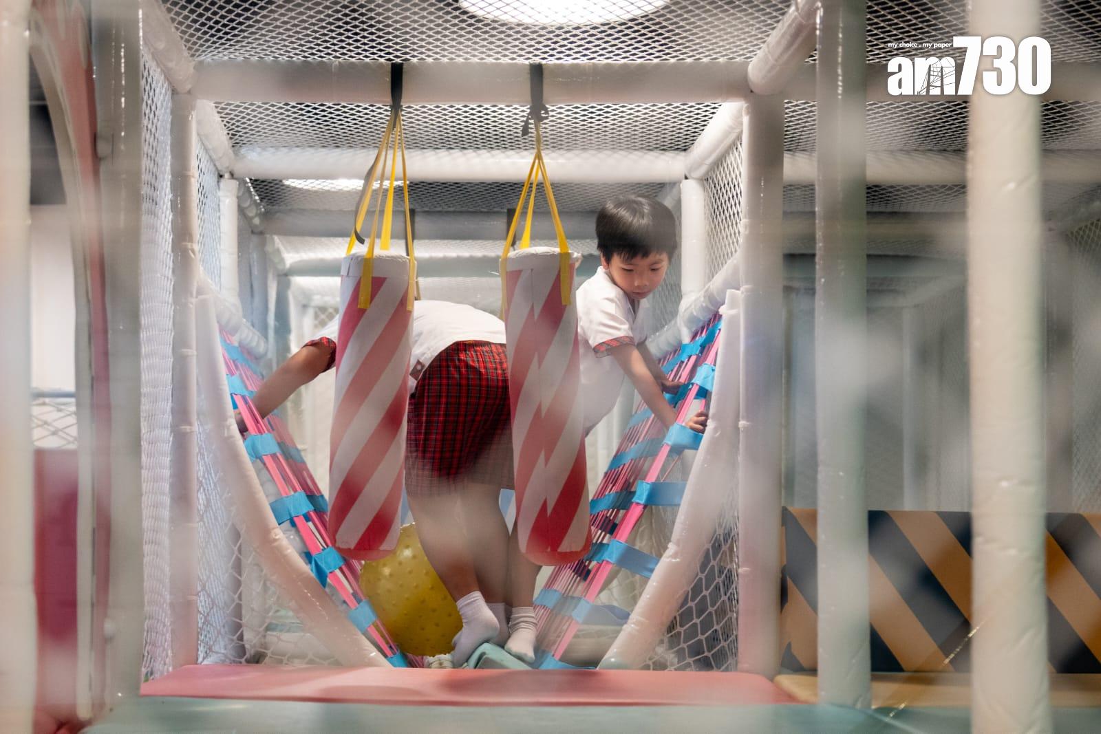 兒童室內遊樂場深受歡迎(林靄怡攝)