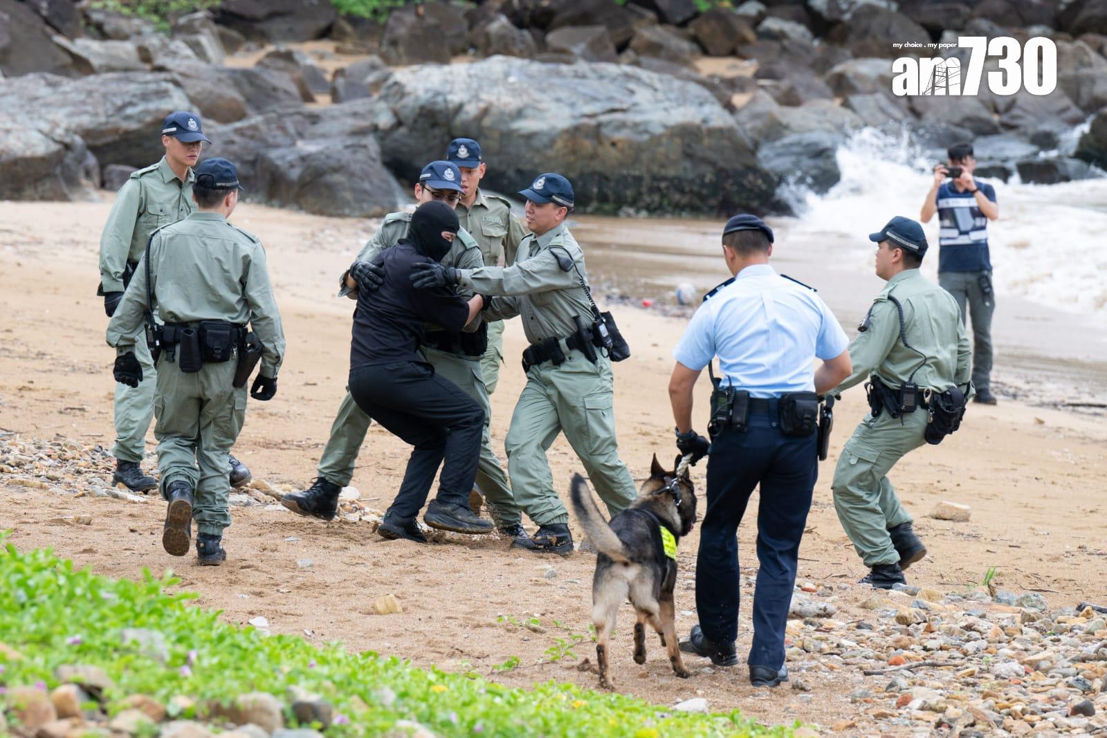 警西貢演習反盜竊   無人機助拘賊(陳奕釗攝)