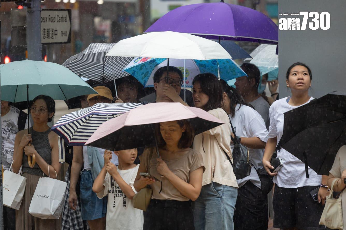 香港廣泛地區錄得大雨(蘇文傑攝)