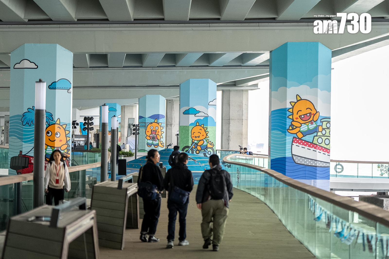 北角​東岸板道西段周日開放。(林靄怡攝)