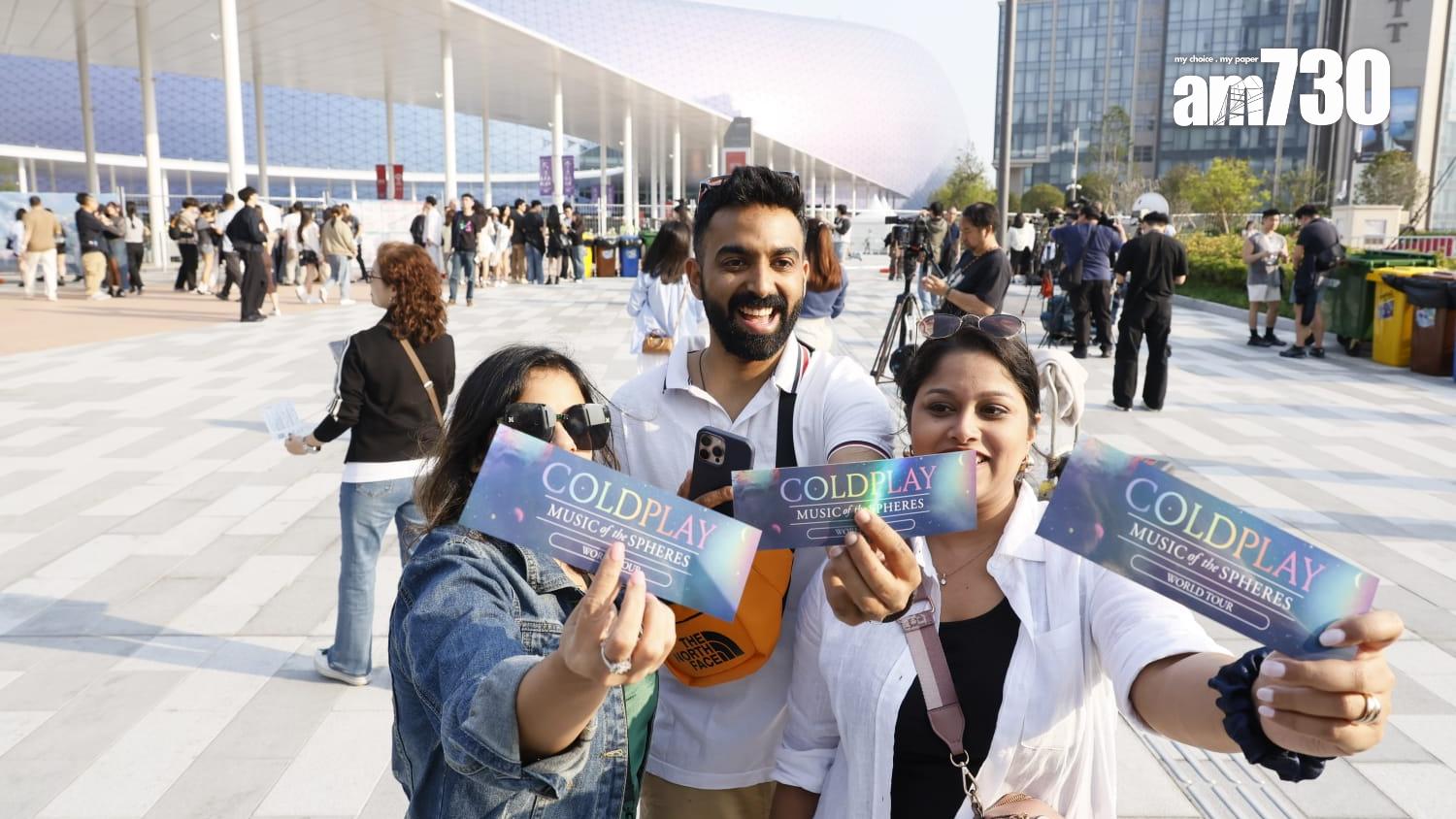 Coldplay演唱會今晚開場(林俊源攝)