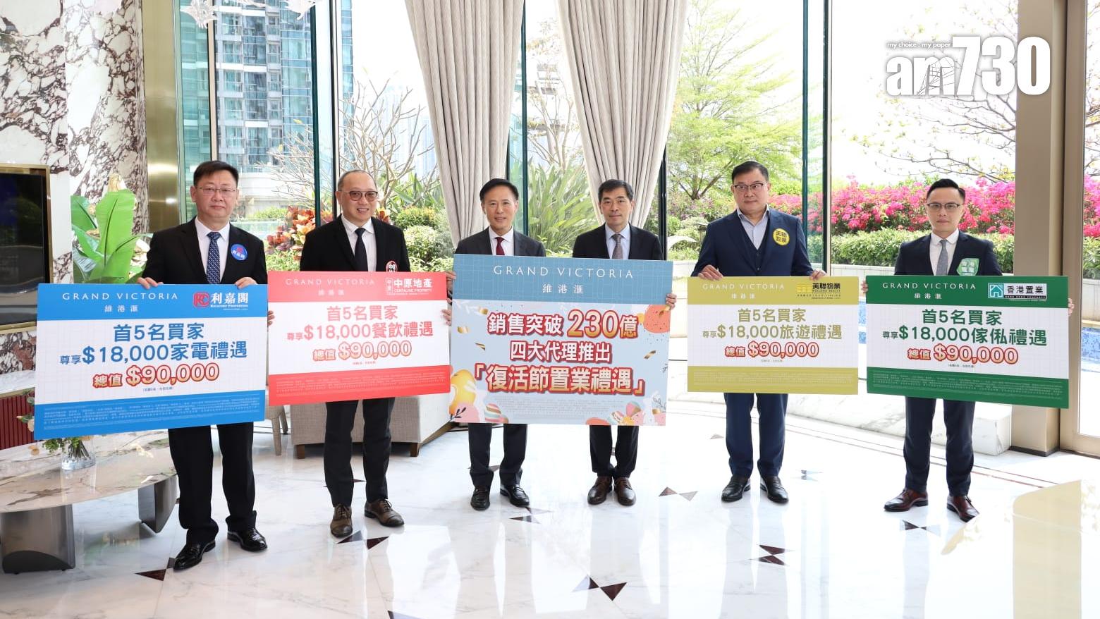 維港滙售出1325伙 吸金逾230億 夥代理推「復活節置業禮遇」｜九龍新盤