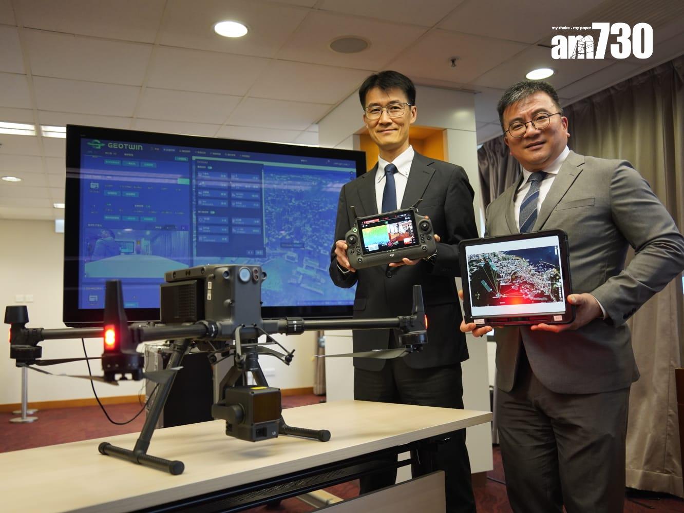 應對極端天氣 《斜坡紀錄冊》擴至天然斜坡，研用自動化無人機監察斜坡。(歐迪栢攝)