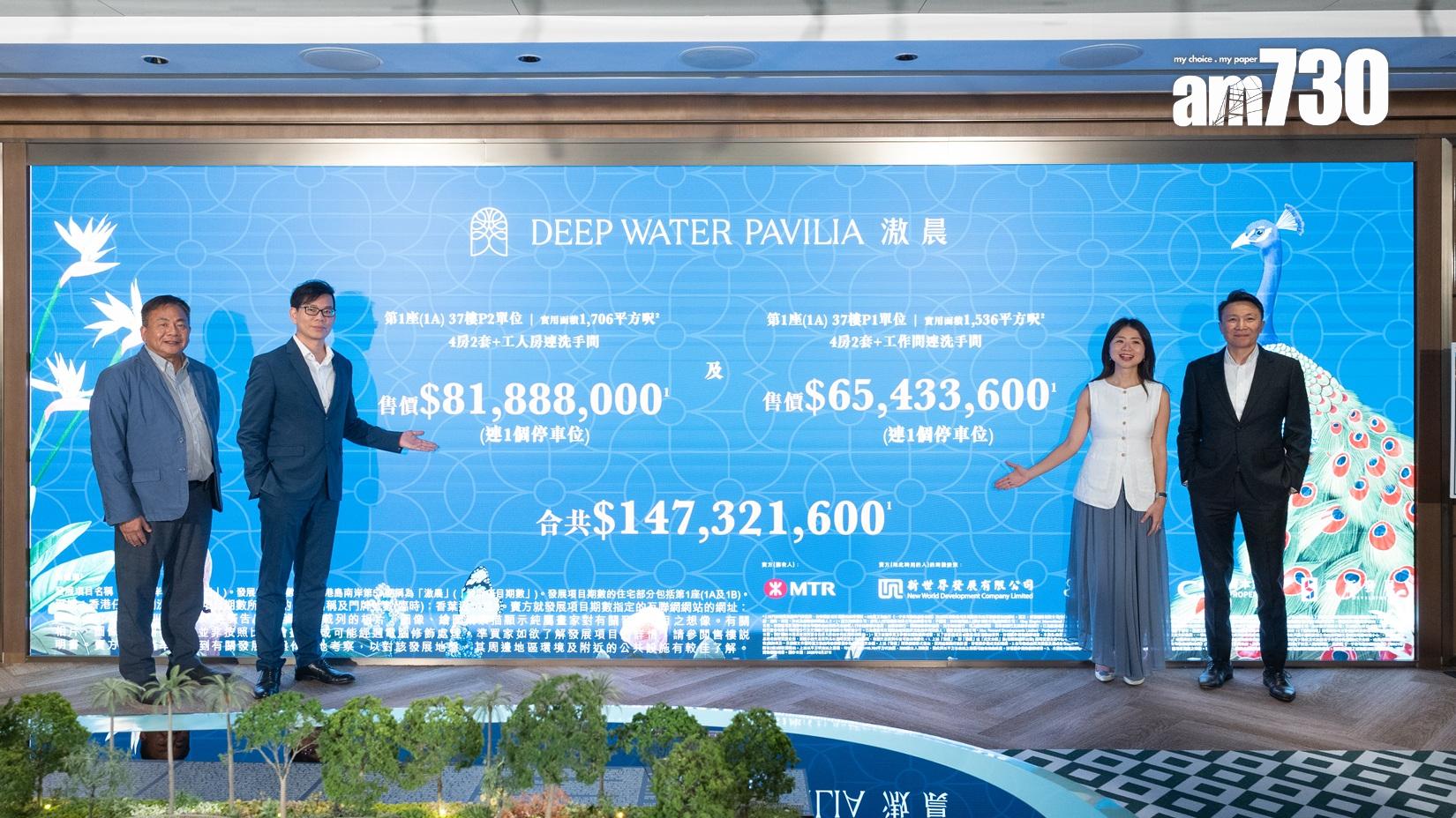 滶晨首開標售出17伙 吸金逾10億 外籍客斥逾1.47億大手買2伙｜黃竹坑新盤