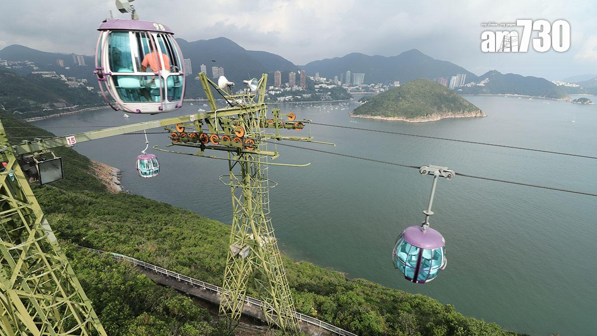 海洋公園每組纜車每小時最多接載4,000名訪客。(資料圖片／林俊源攝)